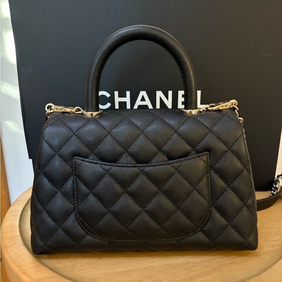 Chanel Small Caviar Coco Top Handle Bag - Picture 5 of 10